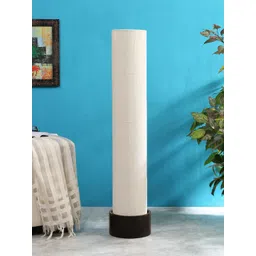 Devansh White Jute Round Wood Floor Lamp-picture-12