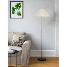 Devansh White Metal Floor Lamp With Coolie Shade-picture-40