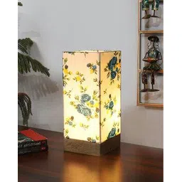 devansh  Wooden Base With Square Cotton Printed Shade Table Lamp -picture-16
