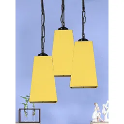 Devansh Yellow Solid Pyramid Cluster Hanging Lamp-picture-14