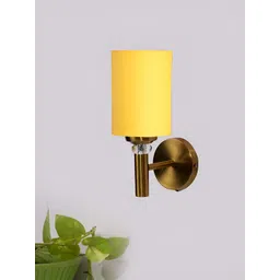 Devansh Yellow Traditional Abstract Shaped Shaped Wall Lamp-image-27