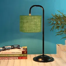devansh Zara Green Jute Shade Iron Table Lamp-picture-11