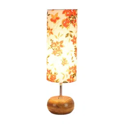 devansh Floral Printed Table Lamp with Cylindrical Shape image 3