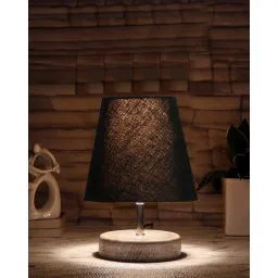 devansh Wooden Table Lamp with Shade image 1