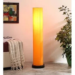 Devansh Yellow Round Cotton Iron Floor Lamps (Yellow,Cotton)-picture-10