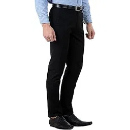 devanshiart creations Formal Flat Front Trouser Pant for Men Regular fit Cross Pocket Parallel Gents Pant for Office interviews Parties-picture-12