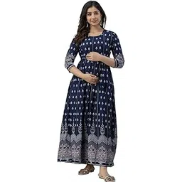 devek Women's Rayon Maternity Dress Pregnancy Dress Easy Breast Feeding Dress Zippers for Nursing Pre and Post Pregnancy-picture-32