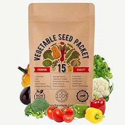 Devender Farm Premium Vegetable Seeds Pack, 15 Packets Of Organic & Hybrid Vegetable Seeds For Home Garden & Planting For Pots And Patio-picture-21