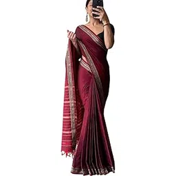 devika textiles RAGINI Narayanpet Pure Mercerised Cotton Saree for Women | Traditional Contrast Border and Checkered Design | Comfortable and Breathable with Matching Blouse Piece-picture-11