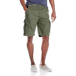 devil Men's & Boy's Regular fit Stylish Cotton Cargo Shorts (Green)-picture-24