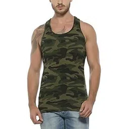 devil Prime Men's Cotton Sleeveless Army Print Vest-B07DTF1YJH-picture-18
