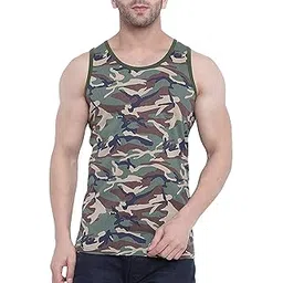 devil Prime Men's Cotton Sleeveless Army|Camouflage Print Sports Vest-B07DTCV26V-picture-17