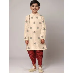DEVOILER Boys Ethic Motifs Printed Straight Kurta-picture-23