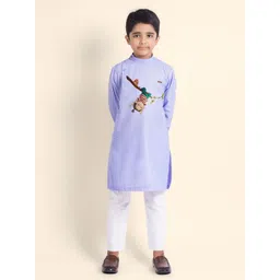 DEVOILER Boys Ethnic Motifs Printed Kurta-image-16