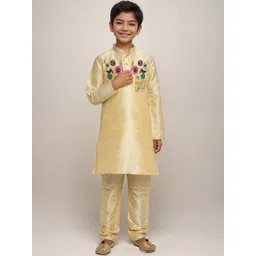 DEVOILER Boys Floral Printed Straight Kurta-picture-17