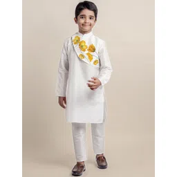 DEVOILER Boys Floral Printed Straight Kurta-picture-19