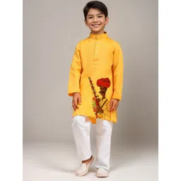 DEVOILER Boys Printed Cotton Kurta-picture-35