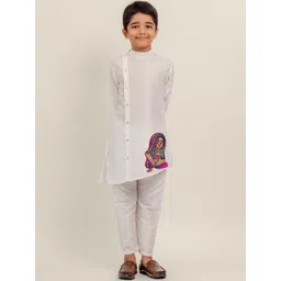 DEVOILER Boys Printed Straight Kurta image 1