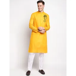 DEVOILER Ethnic Motifs Printed Band Collar Kurta-picture-23