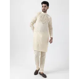 DEVOILER Floral Printed Mandarin Collar Straight Kurta-picture-33
