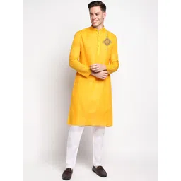 DEVOILER Geometric Printed Band Collar Straight Kurta-picture-18