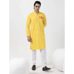 DEVOILER Men Ethnic Motifs Printed Kurta-picture-12