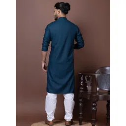 DEVOILER Men Ethnic Motifs Regular Kurta with Pyjamas-picture-22