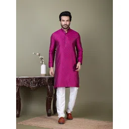 DEVOILER Men Jacquard Kurta-picture-41