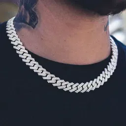 devora Hip Hop Diamond Chain For Men and Boys | Iced chain Zircon Sterling Silver Plated Stainless Steel Chain-picture-14