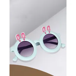 DEXENT COLLECTION Kids Full Rim Style Round Sunglasses with Etet Round Blue-picture-31