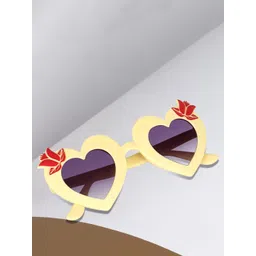 DEXENT COLLECTION Kids Heart Shape Sunglasses with UV Protected Lens Etet Heart Baby-picture-12
