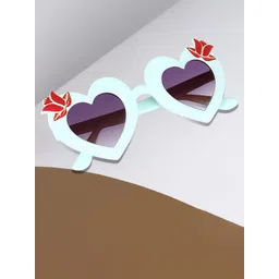 DEXENT COLLECTION Kids UV Protected Lens Cateye Sunglasses Etet Heart Baby Blue image 1