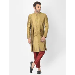 DEYANN Solid Sherwani-picture-22