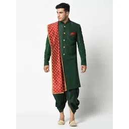 DEYANN Solid Sherwani-picture-33