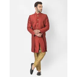 DEYANN Solid Sherwani-picture-18