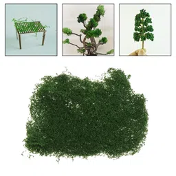deziine Polypropylene Artificial Grass Powder Miniature Tree Snow Micro Garden Landscaping Decoration Craft DIY Accessories(100 Gram), Green image 3