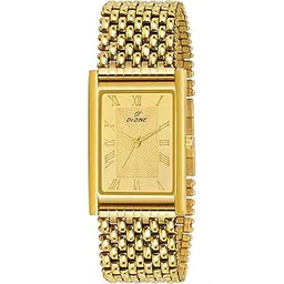 dezine Men's Gold Plated Metal Wrist Watch for Men-picture-11
