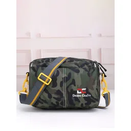 Dezire Crafts Black & Olive Green Cross Body Messenger Bag-picture-14