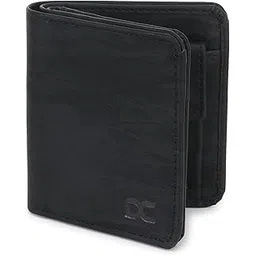 dezire crafts Sleek PU Leather Wallet for Men | 1 ID Window | 4 Card Slots | Coin Pocket | Hidden Compartments | Elegant Gift for Men (Black)-picture-47