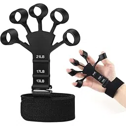 DFF Finger Strengthener Hand Grip Strengthener,Grip Strength Trainer,6 Resistant Level Finger Exerciser & Hand Strengthener,Finger Flexion Extension Training-picture-12