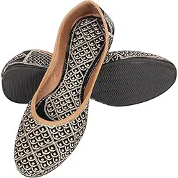 dfr Ethnic Rajasthani Embroidery Punjabi Mojari's Juti's Jutti’s for Women and Girls-picture-21