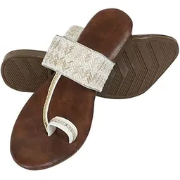 dfr Flip Flops for Women Daily Use Comfortable Ethnic Moti Work Girls Slippers flipflops chappals-picture-15