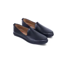 DFR Men Black Synthetic Leather Loafers-picture-33
