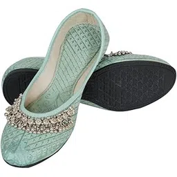 dfr Women Ethnic Rajasthani Embroidery with Payal Punjabi Mojari's Shoe Juti Jutti’s-picture-19