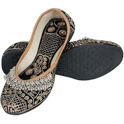 dfr Women Ethnic Rajasthani Embroidery with Payal Punjabi Mojari's Shoe Juti Jutti’s-picture-40