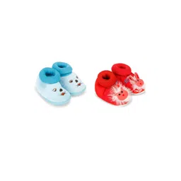 Dhairya Collection Baby Booties For Baby Boys And Baby Girls Pack of 2 image 1