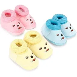 dhairya collection Kids Shoes/Kids Footwear/Baby Shoes/Baby Booties/Booties/New Born Baby Shoes Pack Of 3, Assorted,8-picture-31