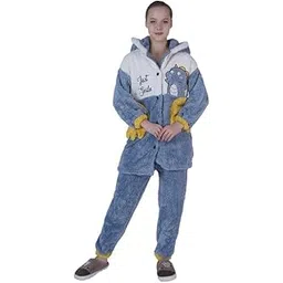 Dhairya_Traders Women Girls Winter Woolen Night Suit Top and Pyjama Set-picture-10