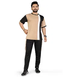 dhanakfashion Men Night Suit Set Black Colorblock-picture-12