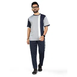 dhanakfashion Men Night Suit Set Blue Colorblock-picture-14